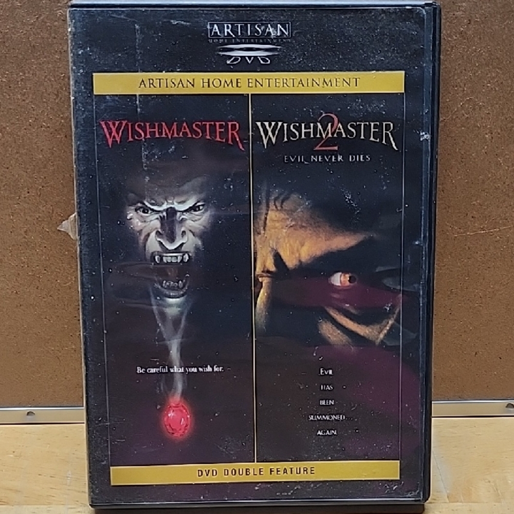 Artisan Wishmaster DVD Set with Red and Black Cover